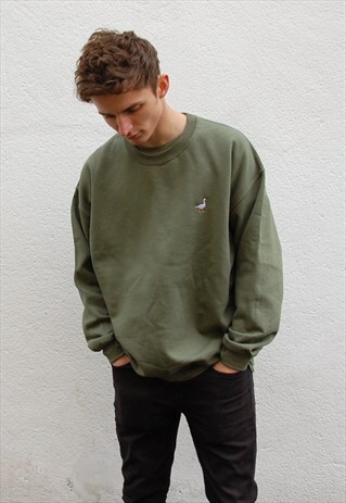 G&G UNISEX MILITARY GREEN GOOSE SWEATSHIRT