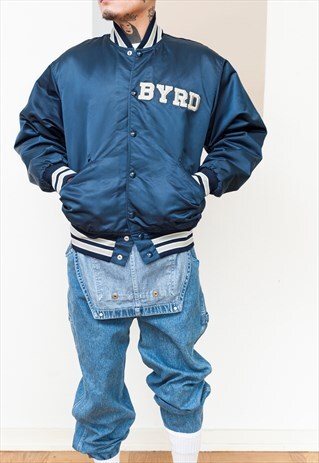VINTAGE NFL BYRD STARTER SATIN BOMBER (REF/766)