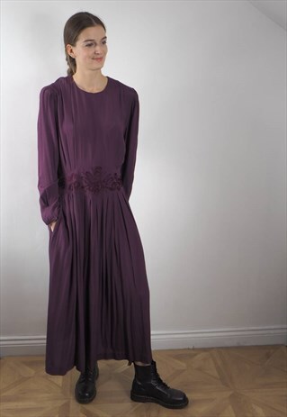 VINTAGE PURPLE MAXI DRESS