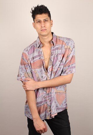 VINTAGE CRAZY PATTERN SHIRT ASM1019