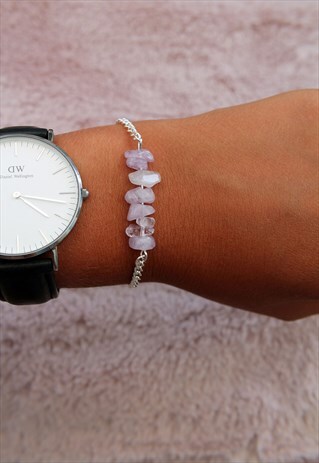 AMETHYST BEADED BRACELET