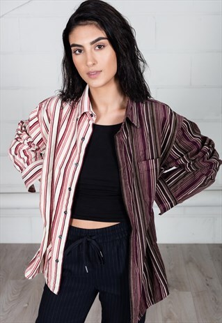 VINTAGE VELVET CORDUROY UNISEX RECONSTRUCTED SHIRT
