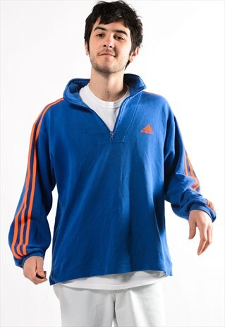 ADIDAS 1/4 ZIP ADIDAS SWEATSHIRT