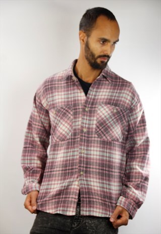 LUMBER JACK SHIRT / VINTAGE LUMBERJACK SHIRT PINK