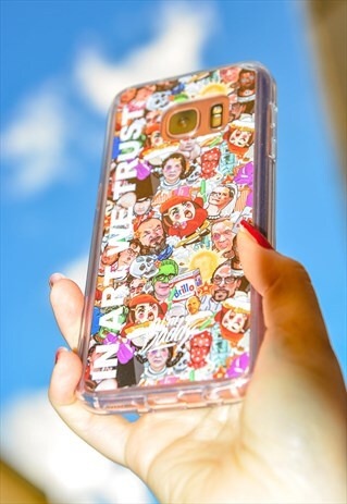 CUTE ART WORLD COMIC STYLE PHONE CASE