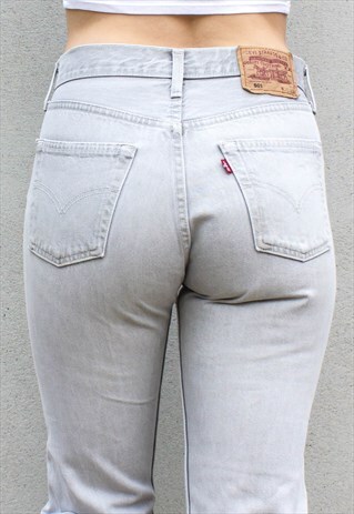 VINTAGE 501 GREY BOYFRIEND JEANS