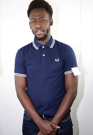 VINTAGE NAVY BLUE SPORT POLO