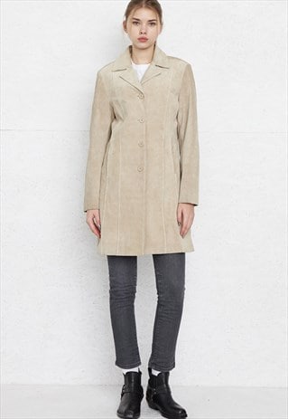 VINTAGE BEIGE UTTERLY SUEDE COAT
