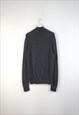 VINTAGE CALVIN KLEIN JUMPER Q ZIP IN GREY M