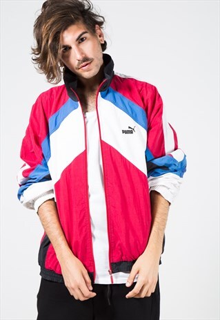 VINTAGE 80S PUMA SHELL SPORT JACKET / S1434