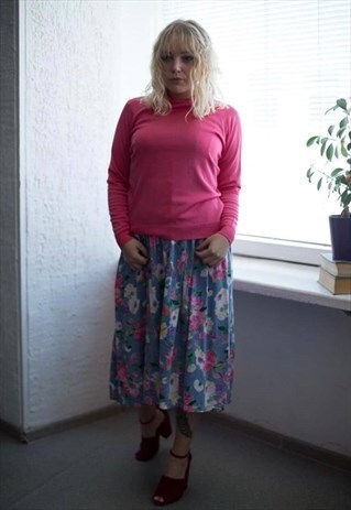 VINTAGE 90'S PINK LONG SLEEVED JUMPER