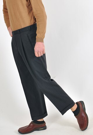 VINTAGE 90'S STRIPPED RETRO TROUSERS