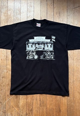 BROTHERS OF THE WHEEL BLACK T - SHIRT