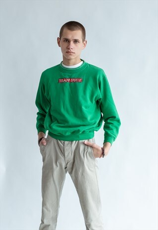 VINTAGE 80S MINIMAL JUMPER WITH LOGO