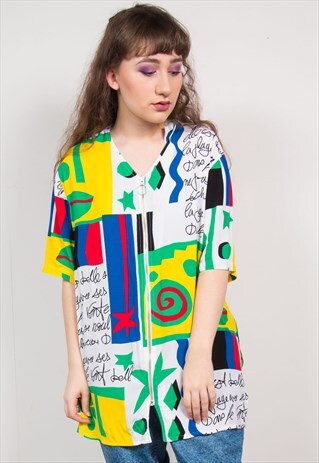 VINTAGE 90'S ZIP FASTEN SHIRT