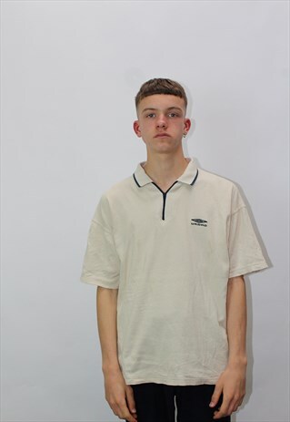 VINTAGE UMBRO TEXTURED POLO SHIRT
