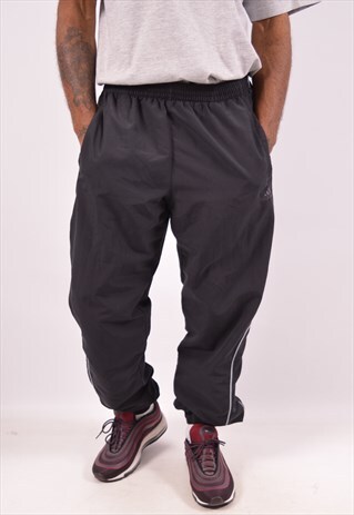 VINTAGE ADIDAS TRACKSUIT TROUSERS BLACK