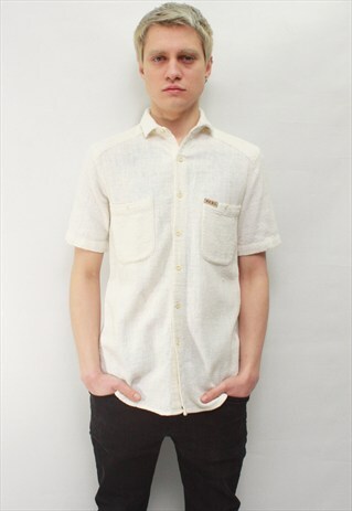 VINTAGE 90' AMAZING COOL CLASSIC WHITE SHIRT