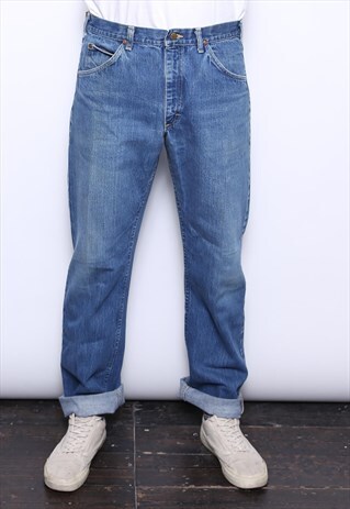 VINTAGE LEE REGULAR FIT BLUE DENIM JEANS