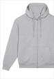54 FLORAL PREMIUM HEAVYWEIGHT ZIP HOODY - HEATHER GREY