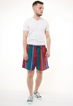 90s HITEC Vintage Pattern Multicolor Summer Shorts 14257