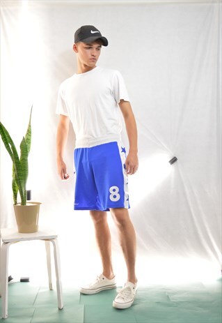 CONVERSE BLUE VINTAGE SPORTS SHORTS