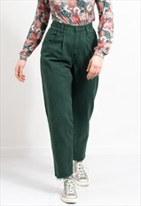 Vintage 90s mom jeans in green Eddie Baner