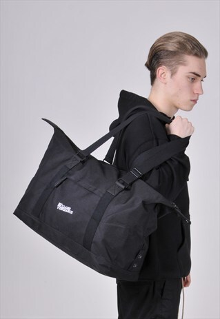 VILLAINS & VENGEANCE EMBROIDERED WEEKENDER BAG - WHITE