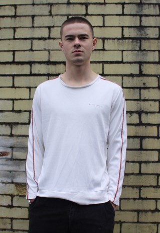 WHITE LONG SLEEVE BURBERRY TOP