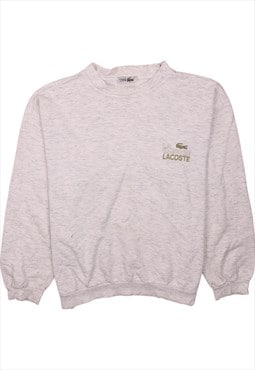 Vintage 90's Lacoste Sweatshirt Heavyweight Crew Neck Grey