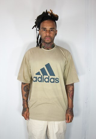 ADIDAS BROWN VINTAGE T SHIRT