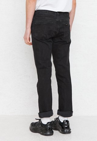 VINTAGE BLACK LEE DENIM JEANS