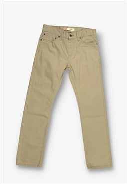 Vintage levi's 511 slim fit boyfriend jeans cream BV20621