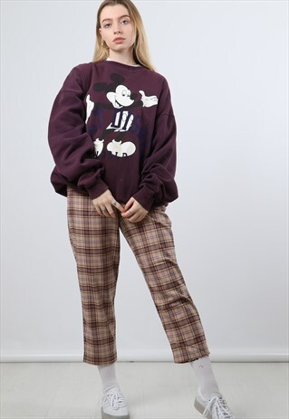 DISNEY PURPLE XL PRINTED SWEATSHIRT