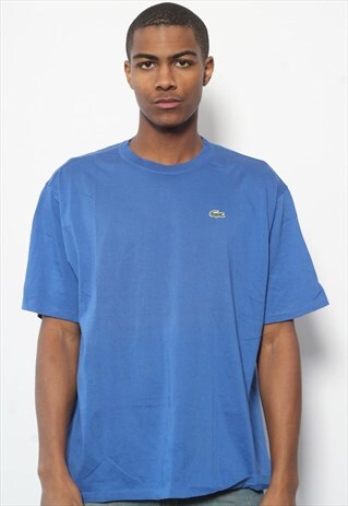 VINTAGE LACOSTE LOGO T-SHIRT BLUE