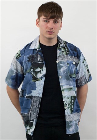 VINTAGE ABSTRACT PATTERN SHIRT