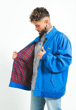 VINTAGE 80S LACOSTE REVERSIBLE HARRINGTON JACKET / S5703