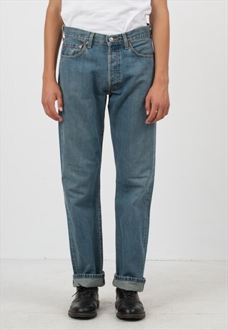 VINTAGE BLUE LEVI'S 501 FIT DENIM JEANS