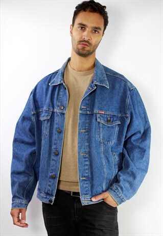 VINTAGE CARRERA OVERSIZE DENIM JACKET BLUE MENS