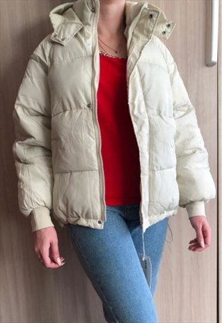 HOODED PUFFER JACKET WINTER COAT