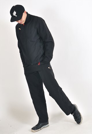 VINTAGE PUMA TRACKSUIT IN BLACK
