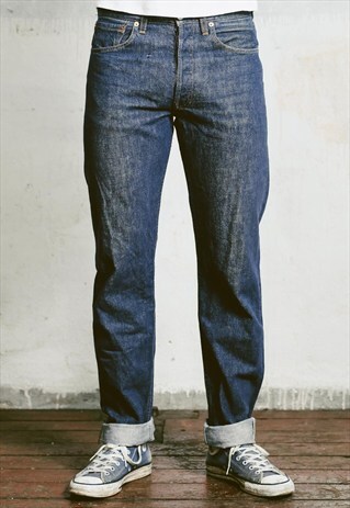 VINTAGE LEVIS 501 DARK WASH 90S JEANS