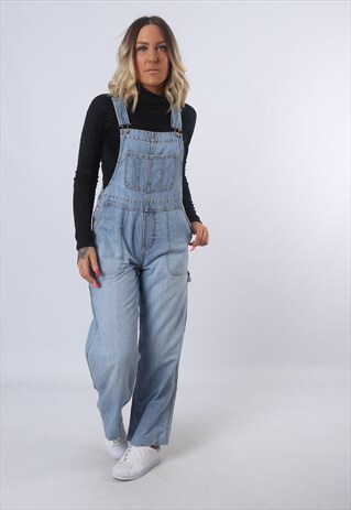 DENIM DUNGAREES LIGHTWEIGHT 90'S UK 12 (CK3E)
