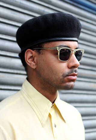 VINTAGE UNISEX RETRO CLEAR SUNGLASSES