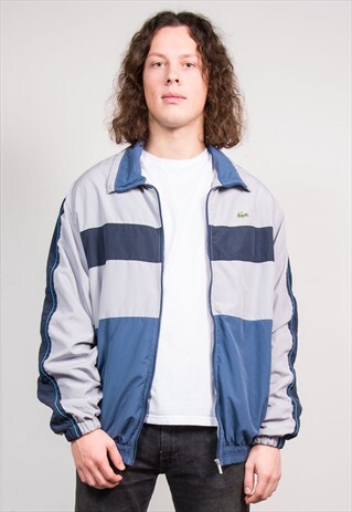 90'S VINTAGE GREY LACOSTE TRACKSUIT JACKET