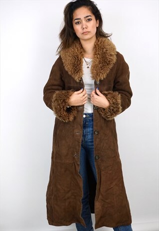 VINTAGE 90'S SHEARLING COAT