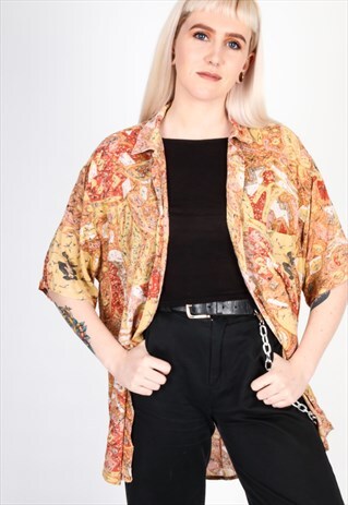 VINTAGE PATTERN SHIRT NS431