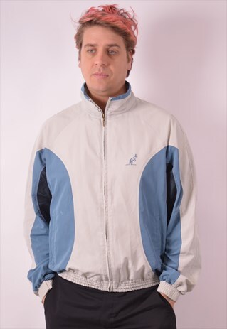 AUSTRALIAN L'ALPINA VINTAGE TRACKSUIT TOP JACKET XL BLUE 90S