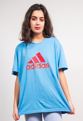 90'S VINTAGE BLUE ADIDAS T-SHIRT
