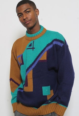 VINTAGE FILA KNIT JUMPER